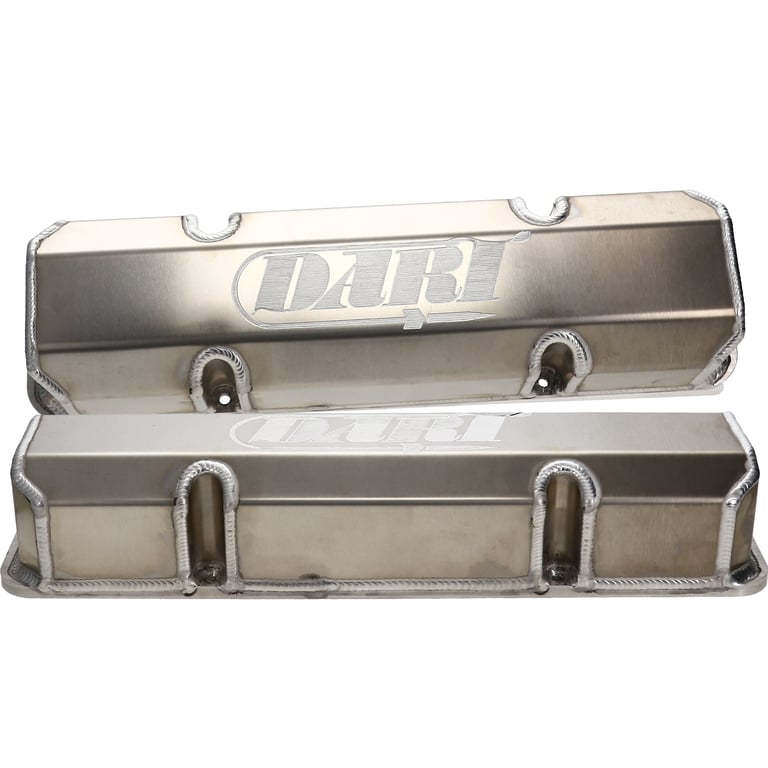 SBC Valve Cover Kit - Fabricated Aluminum - Natural | 68000016
