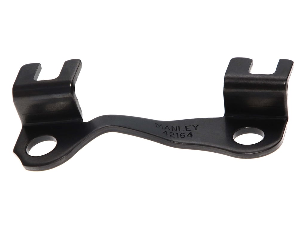 Manley 42151-8 SBC 5/16" Pushrod Raised Guideplates – Small Block Chevy, Black Oxide