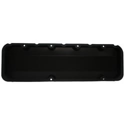 BBC Fabricated Aluminum Valve Cover Set W/ Logo Black Anodized