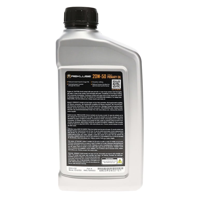 Rekluse Factory Oil -20W50 Vtwin Primary | RMS-1099003 | Rekluse
