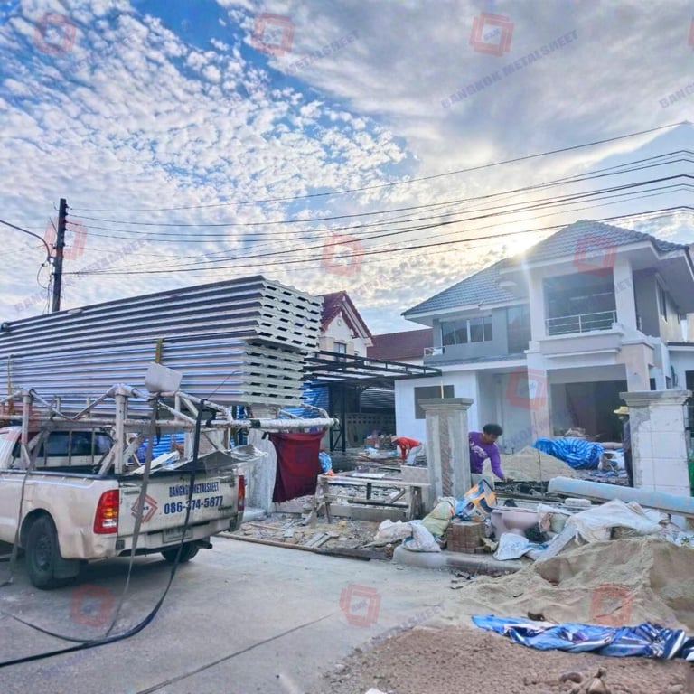 ผลงานหลังคาเม็ททอลชีท 3