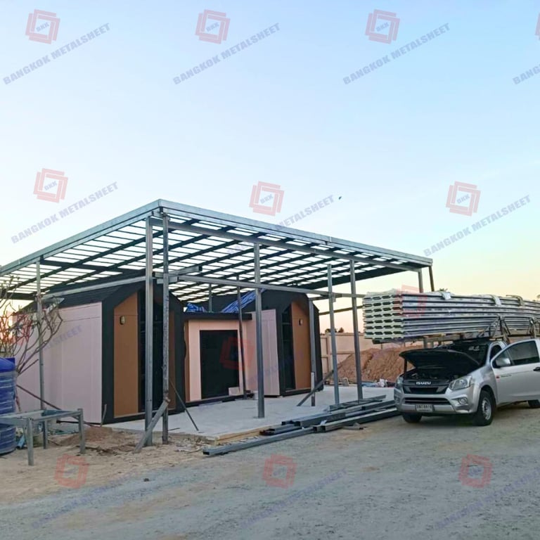 ผลงานหลังคาเม็ททอลชีท 6