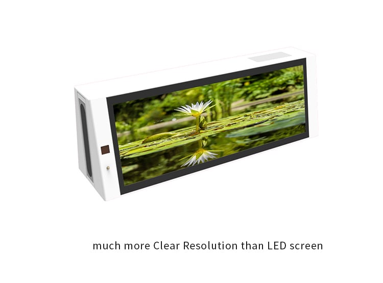 Model Number:MWE662 TAXI TOP Strip Dual Sided Outdoor LCD Display with OMC