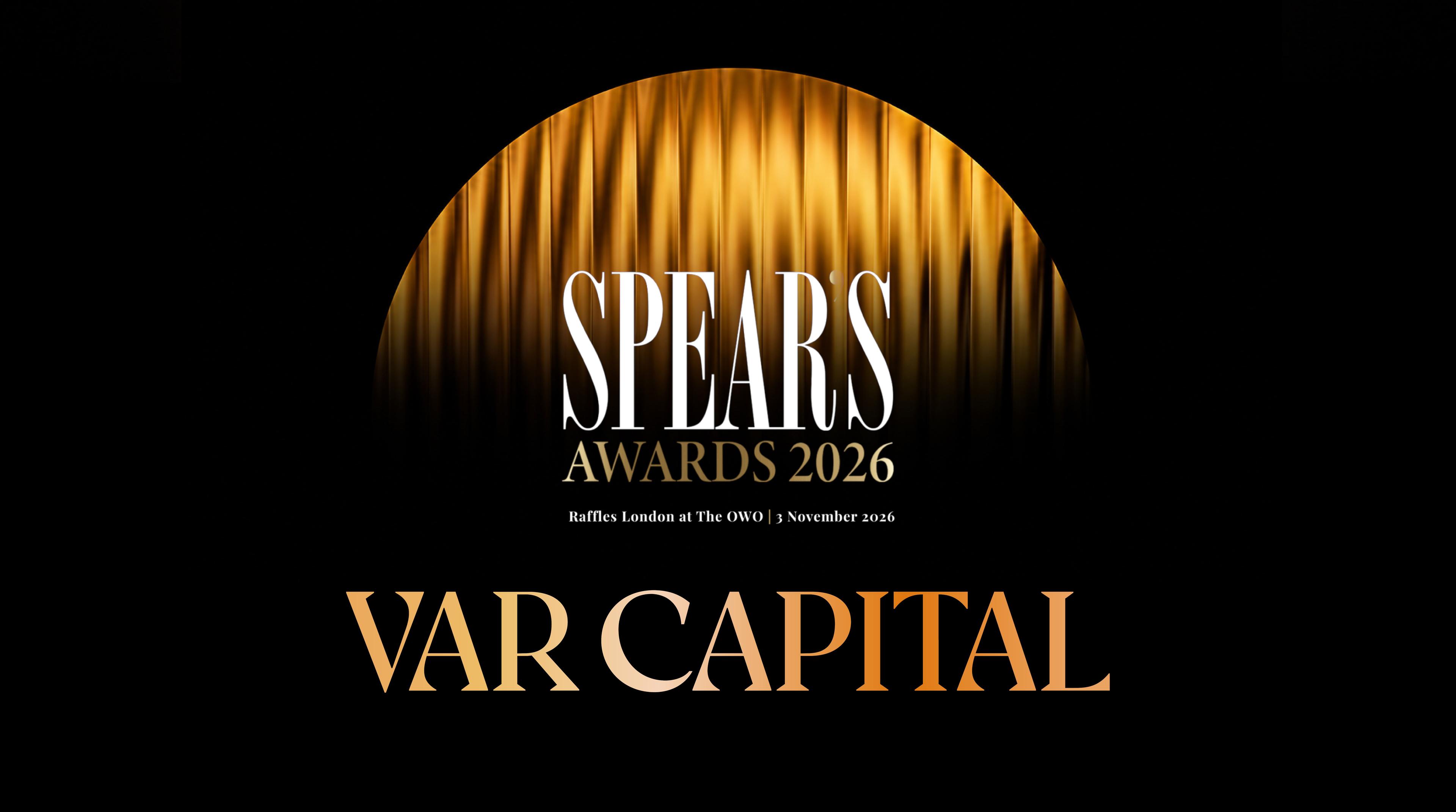 VAR Capital is a finalist in the prestigious Spears Awards 2026