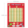 100 Square Poster