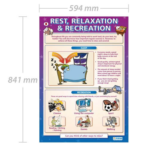 Rest, Relaxation & Recreation Poster