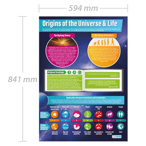 Origins of the Universe & Life Poster