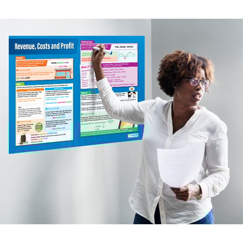 Revenue, Cost and Profit Poster
