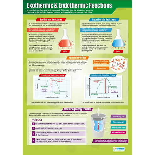 Exothermic & Endothermic Reactions Poster