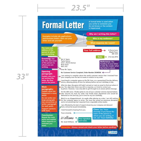 Formal Letter Poster