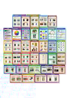 Art & Design Posters - Set of 35