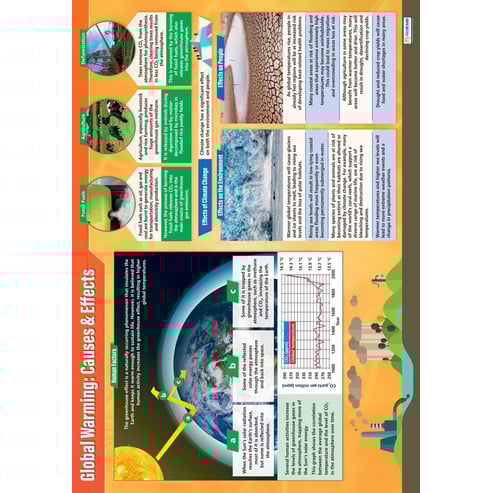 Global Warming: Causes & Effects Poster