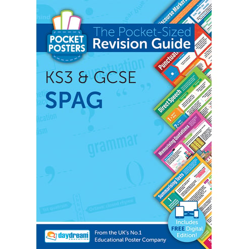 English KS3 and GCSE SPAG Revision Guide: Pocket Posters