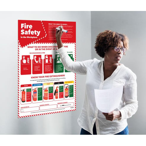 Fire Safety in the Workplace poster