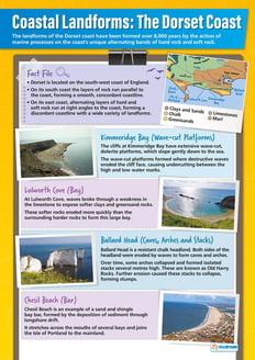 Coastal Landforms Example: The Dorset Coast Poster