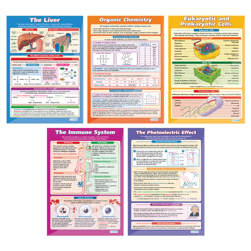 Science High School Posters - Set of 18