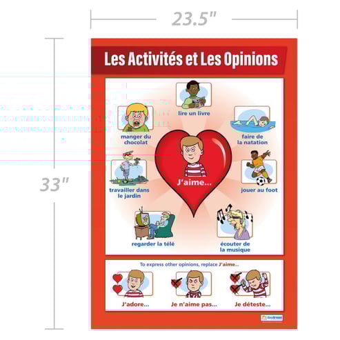 Les Activites et Les Opinions Poster