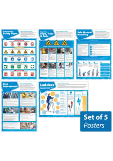 Warehouse Safety Posters - Set of 5 