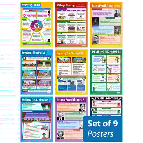 Writing, Directing and Designing Posters - Set of 9 