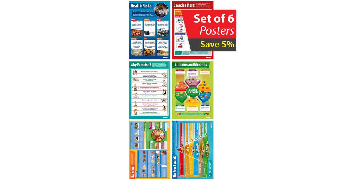 Healthy Living Posters - Set of 6 - Daydream Education
