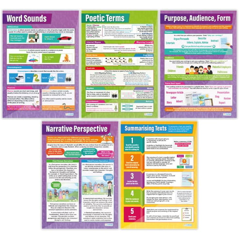 Reading and Writing Posters - Set of 19