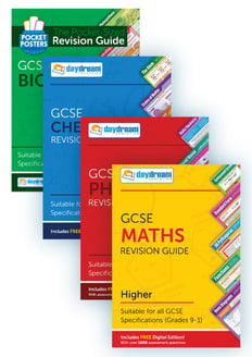 GCSE Maths (Higher), Biology, Chemistry & Physics Study Pack