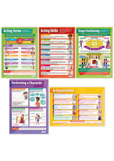 Acting Skills Posters - Set of 5