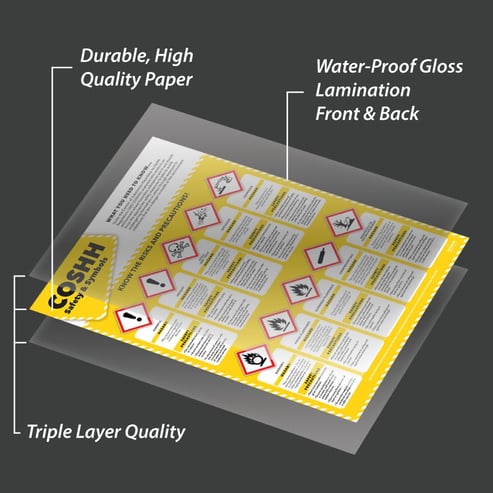 COSHH Safety & Symbols Poster