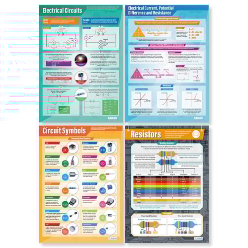 Electrical Circuits Posters - Set of 4