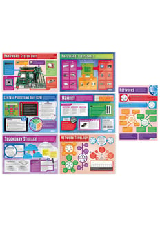 Computer Systems and Networks Posters - Set of 7