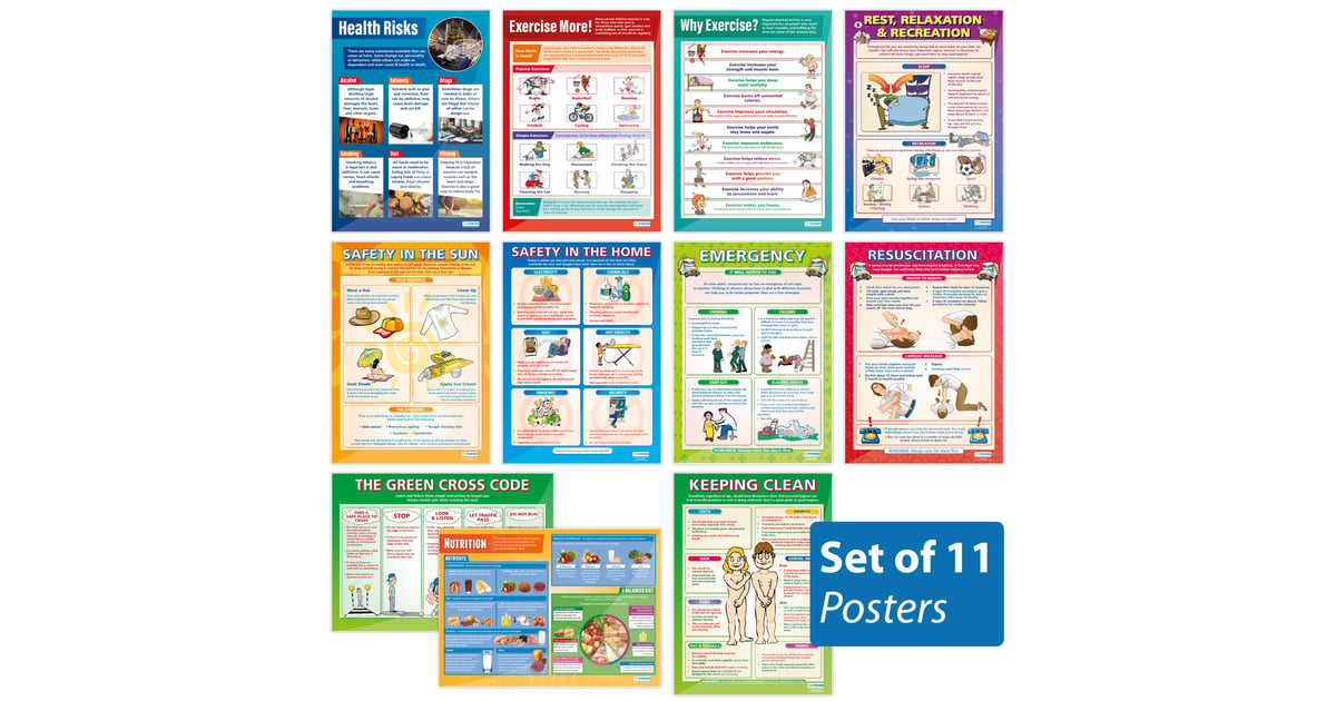 Health & Safety Posters - Set of 11 - Daydream Education