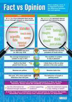 Fact vs Opinion Poster