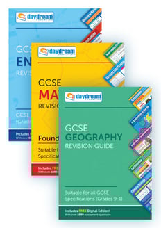GCSE English, Maths (Foundation) & Geography Study Pack