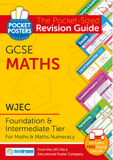 WJEC Maths Foundation & Intermediate GCSE Revision Guide: Pocket Posters