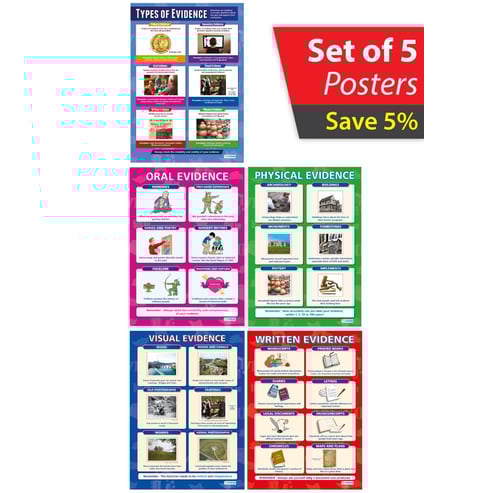 History Evidence Posters - Set of 5