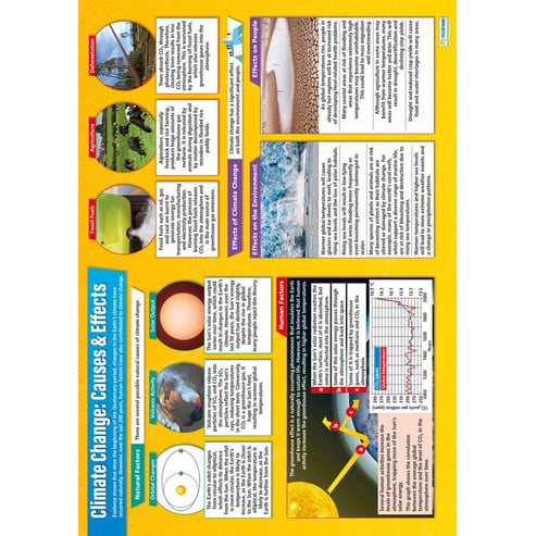 Climate Change: Causes & Effects Poster