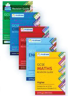GCSE Maths (Higher), English, Biology, Chemistry & Physics Study Pack