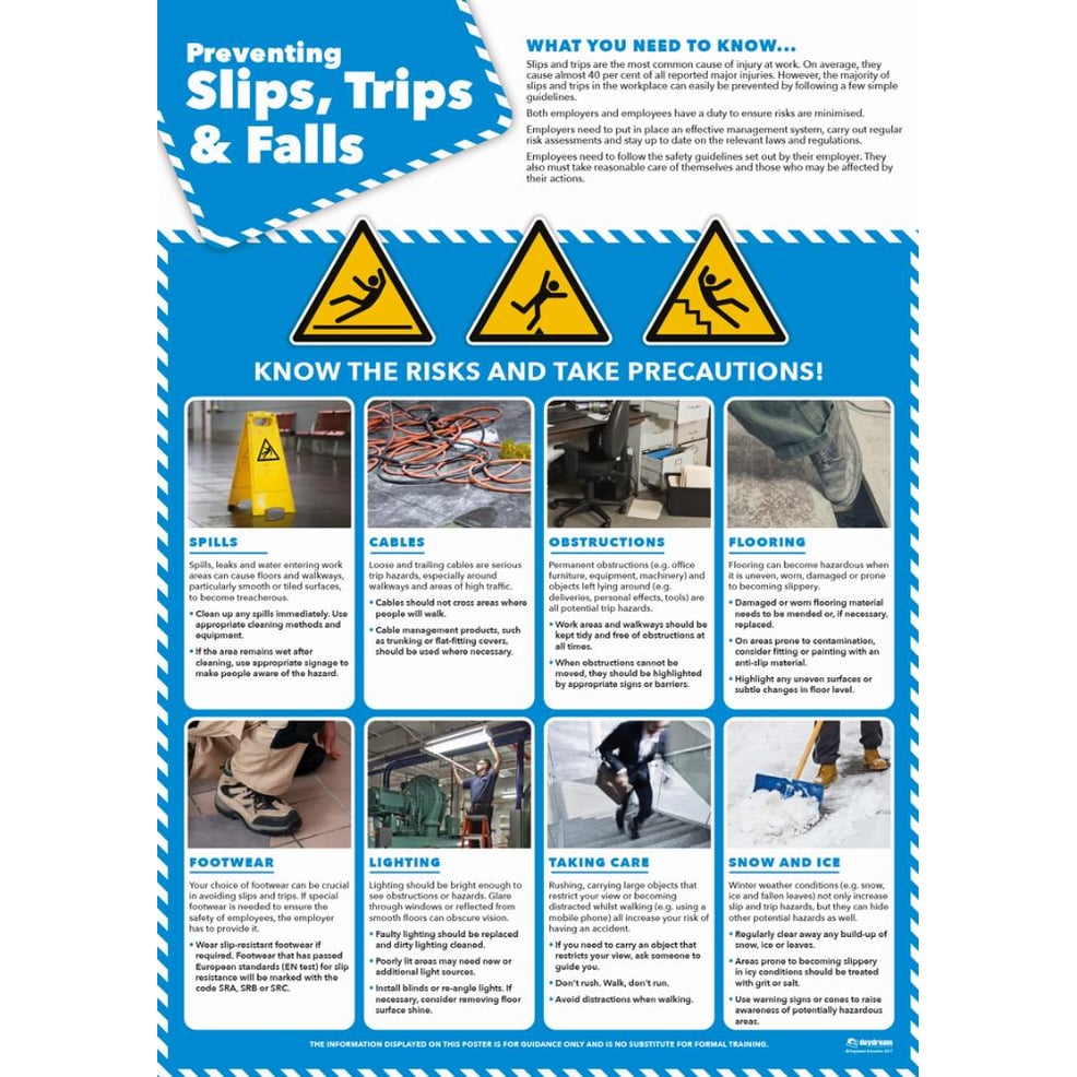 most slips and trips are not preventable