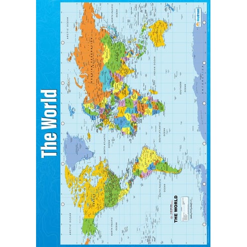 Daydream Education Mappa del mondo, Poster geografico