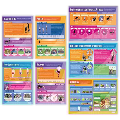 Physical Education Posters - Set of 40