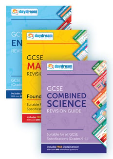 GCSE English, Maths (Foundation) & Science Study Pack