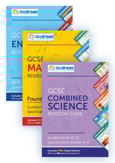 GCSE English, Maths (Foundation) & Science Study Pack