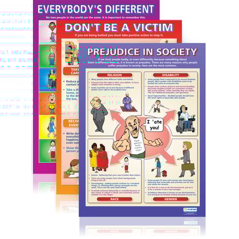Bullying & Prejudice Posters - Set of 6 