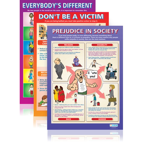 Bullying & Prejudice Posters - Set of 6 