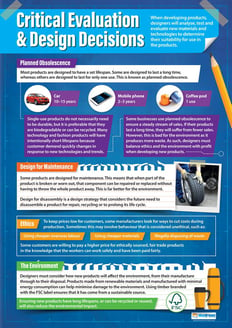 Critical Evaluation & Design Decisions Poster