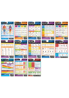 Health and Fitness Posters - Set of 13 