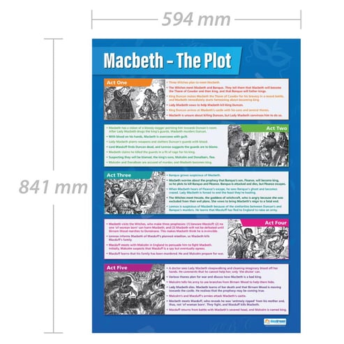 Macbeth Plot: The Story of the Play Poster