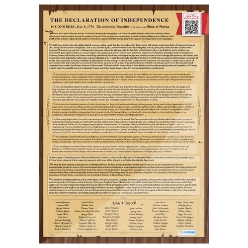 Declaration of Independence Posters - Set of 2