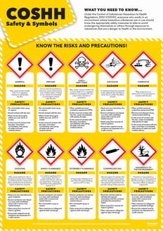 COSHH Safety & Symbols Poster