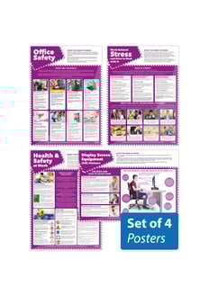 Office Safety Posters - Set of 4